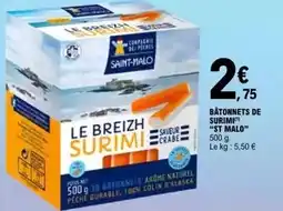 E.Leclerc St malo - bâtonnets de surimi offre