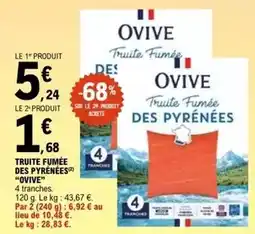 E.Leclerc Ovive - truite fumée des pyrenees offre