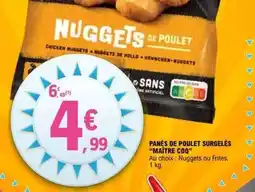 E.Leclerc Maître coq - panés de poulet surgelés offre