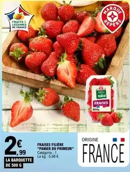 E.Leclerc Fraises filière paine du primeur offre