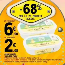 E.Leclerc Crème glacée offre