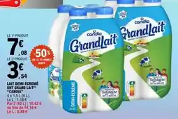 E.Leclerc Candia - lait demi-écrémé uht grandlait offre
