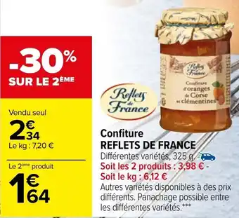 Carrefour Confiture REFLETS DE FRANCE offre