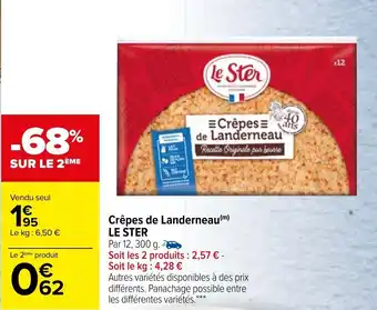 Carrefour Crêpes de landerneau LE STER offre