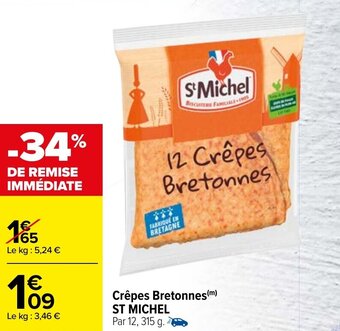 Carrefour Crêpes bretonnes ST MICHEL offre