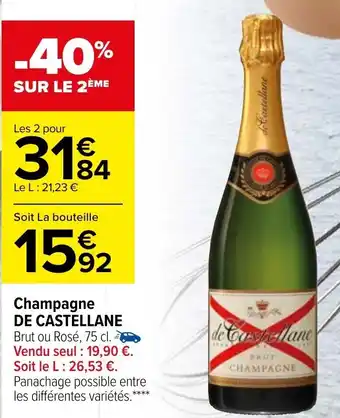 Carrefour Champagne DE CASTELLANE offre