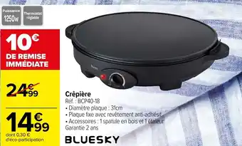 Carrefour Crêpière offre
