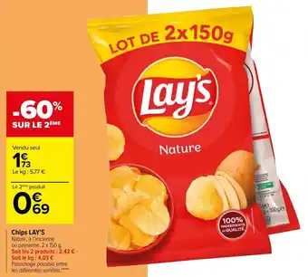 Carrefour Chips LAY'S offre