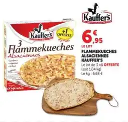 Hyper U Flammekueches Alsaciennes Kauffer's offre