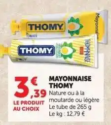 Hyper U MAYONNAISE THOMY offre