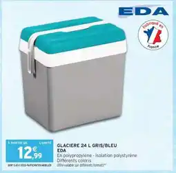 Intermarché GLACIERE 24 L GRIS/BLEU EDA offre