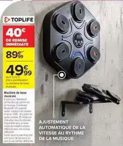 Carrefour Machine de boxe musicale offre