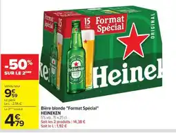 Carrefour Bière blonde Format spécial HEINEKEN offre