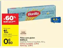 Carrefour Pâtes sans gluten BARILLA offre