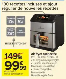 Carrefour Air fryer connectée offre