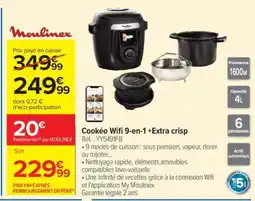 Carrefour Cookéo Wifi 9-en-1 +Extra crisp offre