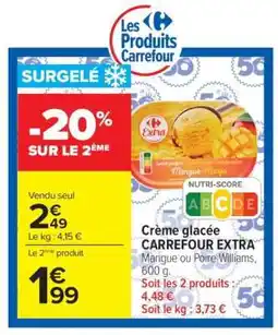 Carrefour Crème glacée CARREFOUR EXTRA offre