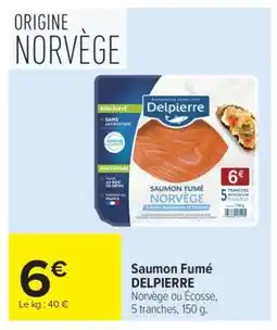 Carrefour Saumon Fumé Delpierre offre