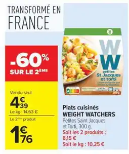 Carrefour Plats cuisinés WEIGHT WATCHERS offre