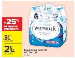 Carrefour Eau Minérale Naturelle Wattwiller offre