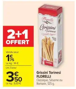 Carrefour Grissini Torinesi Florelli offre