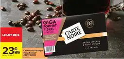 Carrefour Café moulu classique Giga Format CARTE NOIRE offre
