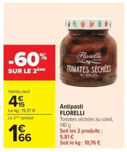 Carrefour ANTIPASTI FLORELLI offre