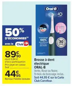 Carrefour Brosse à dent électrique Oral-B offre
