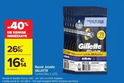 Carrefour Rasoir Jetable GILLETTE offre