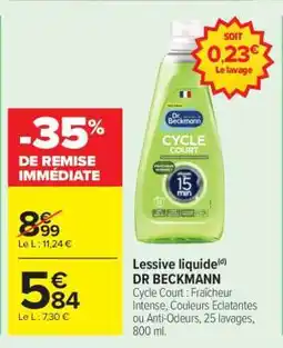 Carrefour LESSIVE LIQUIDE DR. BECKMANN offre