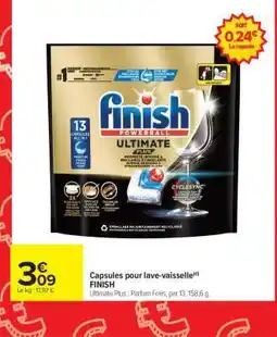 Carrefour Capsules pour lave-vaisselle FINISH offre