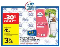Carrefour Papier hygiénique CARREFOUR ESSENTIAL offre