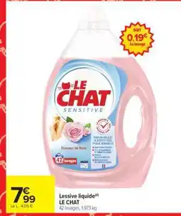 Carrefour LESSIVE LIQUIDE LE CHAT offre
