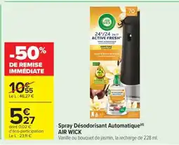 Carrefour Spray Désodorisant Automatique AIR WICK offre