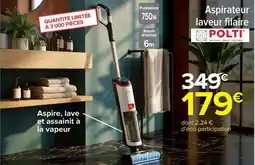 Carrefour Aspirateur laveur filaire POLTI offre