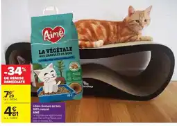 Carrefour Litière Granulé de bois 100% naturel AIME offre