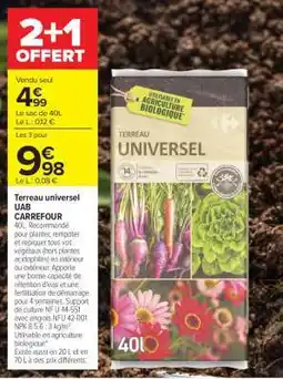 Carrefour Terreau universel UAB CARREFOUR offre