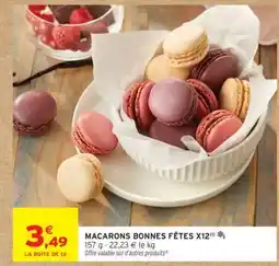Intermarché MACARONS BONNES FÊTES X12 offre
