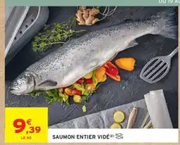 Intermarché SAUMON ENTIER VIDÉ offre