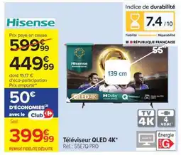 Carrefour Téléviseur QLED 4K offre