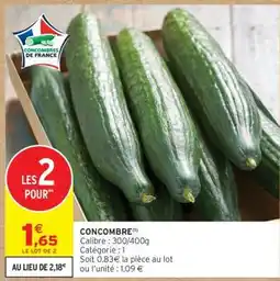 Intermarché CONCOMBRE offre