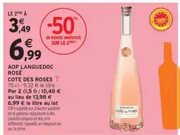 Intermarché AOP Languedoc Rosé 'Cote des Roses' offre