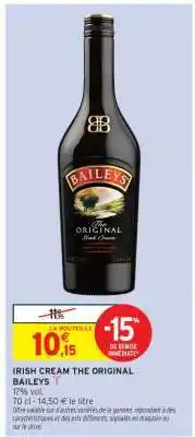 Intermarché Irish Cream The Original Baileys offre