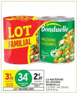 Intermarché La Macédoine de Légumes Bonduelle offre