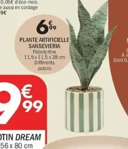 La Foir'Fouille Plante artificielle sansevieria polystyrène 11,5 x 11,5 x 38 cm différents coloris offre