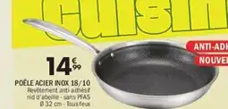 La Foir'Fouille Poêle acier inox 18/10 offre