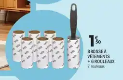 La Foir'Fouille Brosse à vêtements + 6 rouleaux 7 rouleaux offre