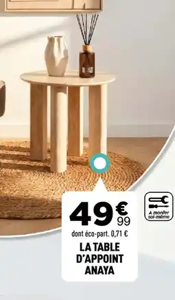 Centrakor La table d'appoint anaya offre