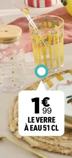 Centrakor Le verre à eau offre