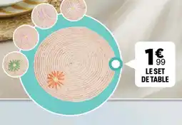 Centrakor Le set de table offre